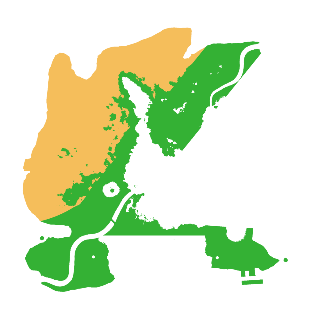 Biome Rust Map: Procedural Map, Size: 3000, Seed: 126412