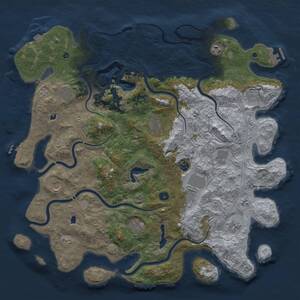 Thumbnail Rust Map: Procedural Map, Size: 4800, Seed: 1525026501, 17 Monuments
