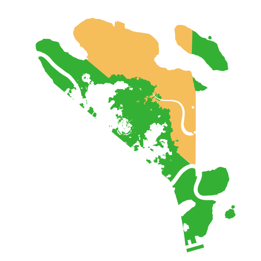 Biome Rust Map: Procedural Map, Size: 3000, Seed: 40067