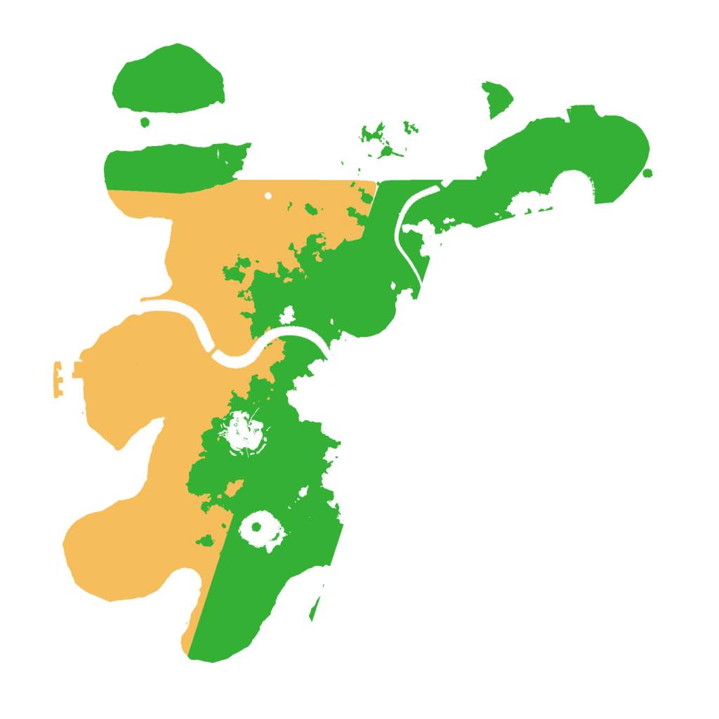 Biome Rust Map: Procedural Map, Size: 3000, Seed: 1321362921