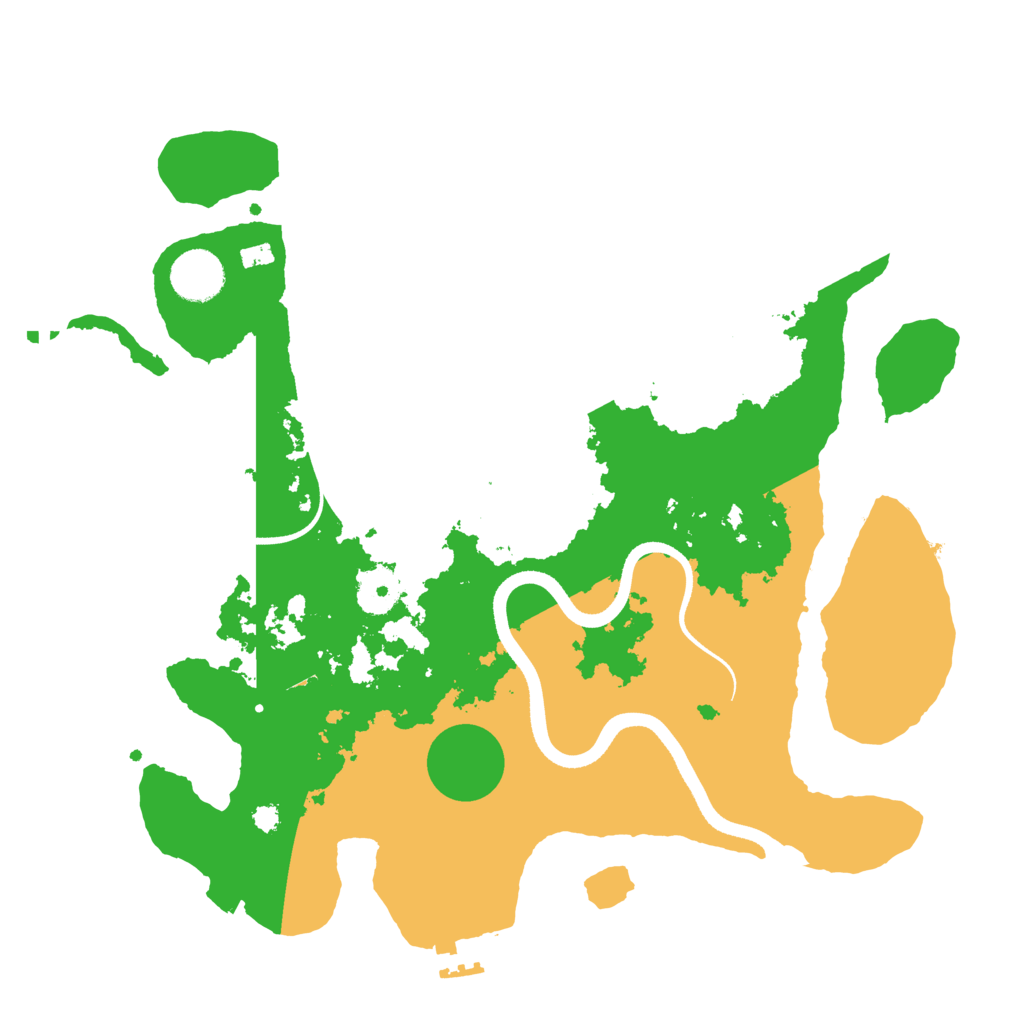 Biome Rust Map: Procedural Map, Size: 3500, Seed: 921905856