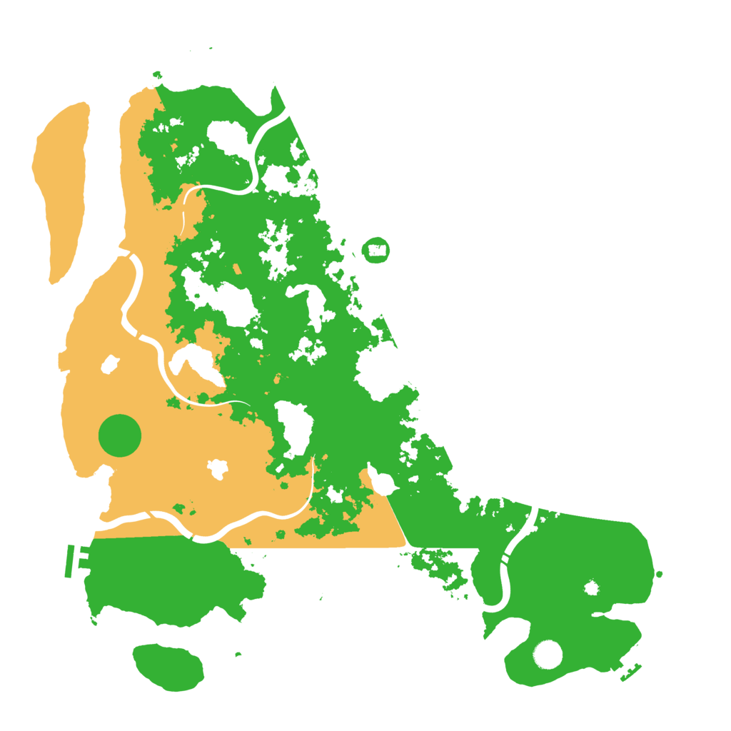 Biome Rust Map: Procedural Map, Size: 4500, Seed: 557271585