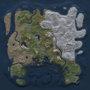 Thumbnail Rust Map: Procedural Map, Size: 4500, Seed: 557271585, 15 Monuments