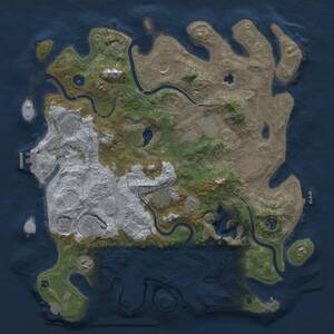 Thumbnail Rust Map: Procedural Map, Size: 4250, Seed: 957072250, 15 Monuments