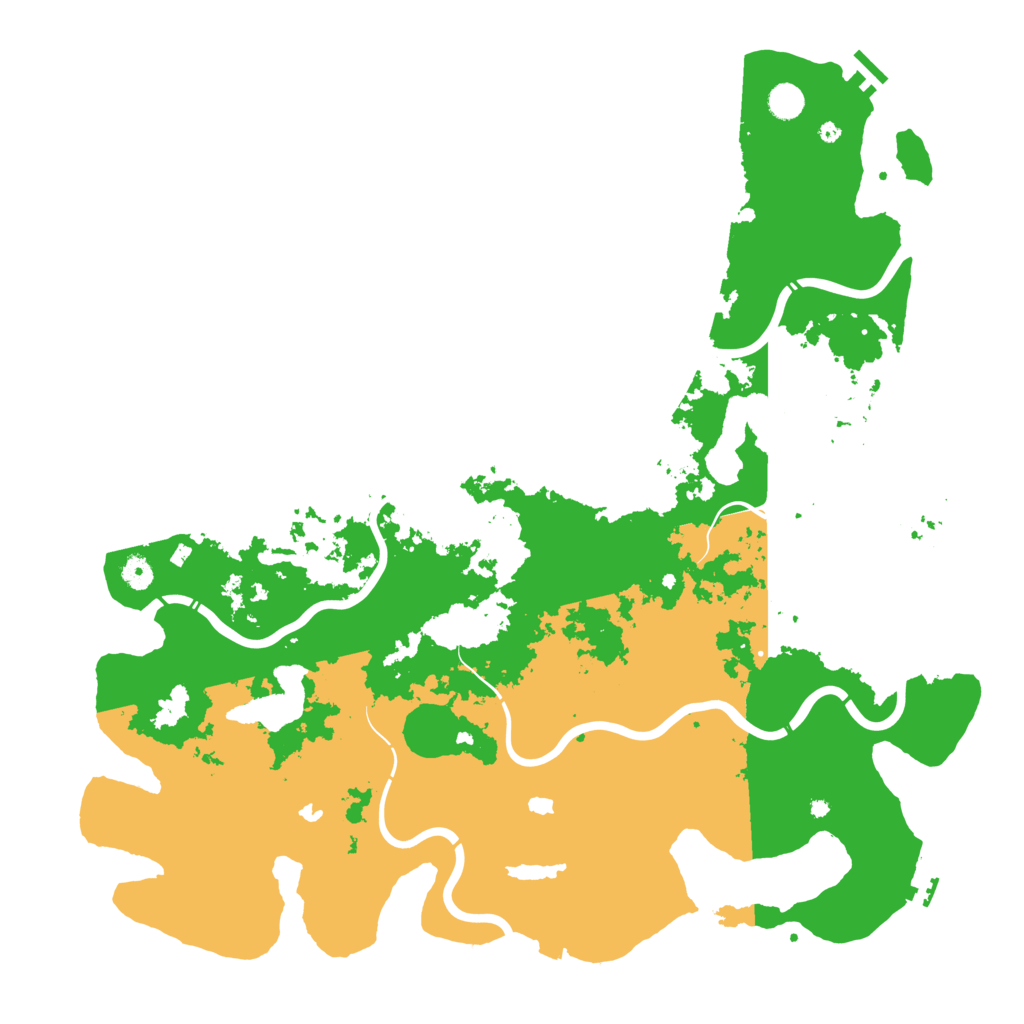 Biome Rust Map: Procedural Map, Size: 5000, Seed: 21854