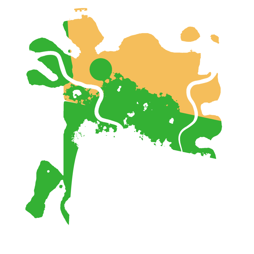 Biome Rust Map: Procedural Map, Size: 3000, Seed: 2109999