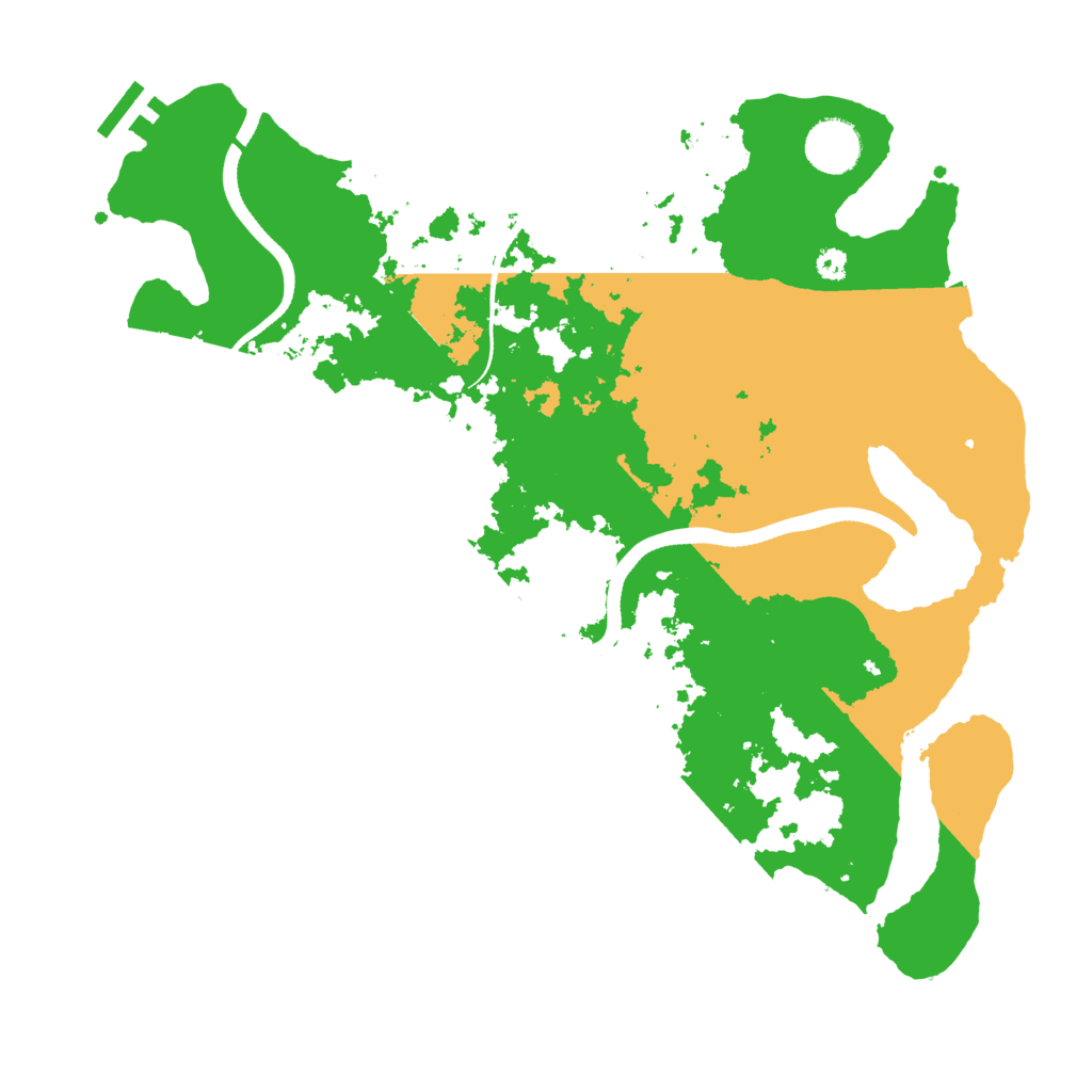 Biome Rust Map: Procedural Map, Size: 3500, Seed: 551049951