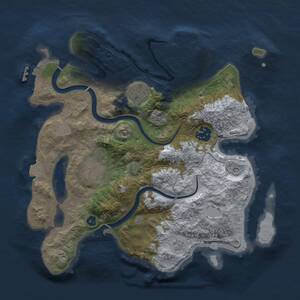 Thumbnail Rust Map: Procedural Map, Size: 3000, Seed: 27895720, 10 Monuments