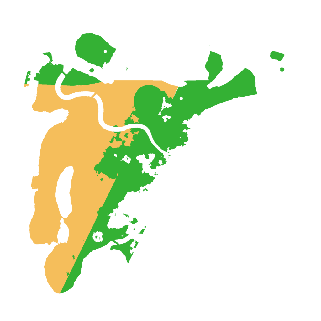Biome Rust Map: Procedural Map, Size: 3000, Seed: 27895720