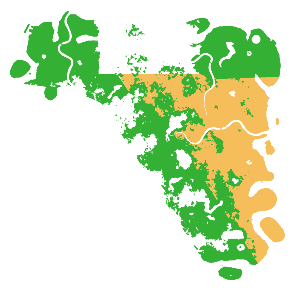 Biome Rust Map: Procedural Map, Size: 6000, Seed: 136225