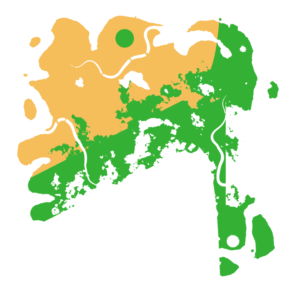 Biome Rust Map: Procedural Map, Size: 4300, Seed: 502429