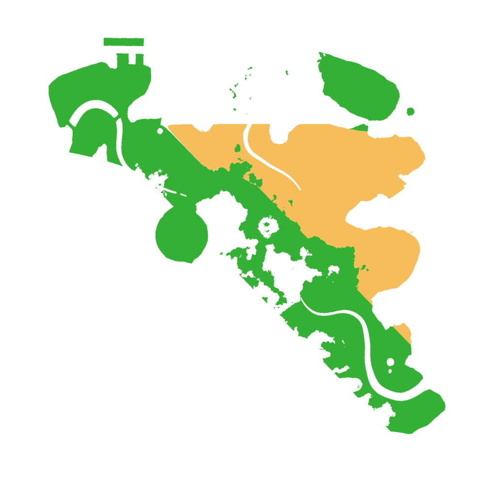 Biome Rust Map: Procedural Map, Size: 2500, Seed: 5000004