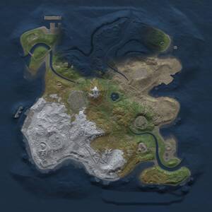 Thumbnail Rust Map: Procedural Map, Size: 2500, Seed: 5000004, 8 Monuments
