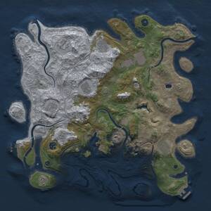 Thumbnail Rust Map: Procedural Map, Size: 4250, Seed: 1951524006, 15 Monuments