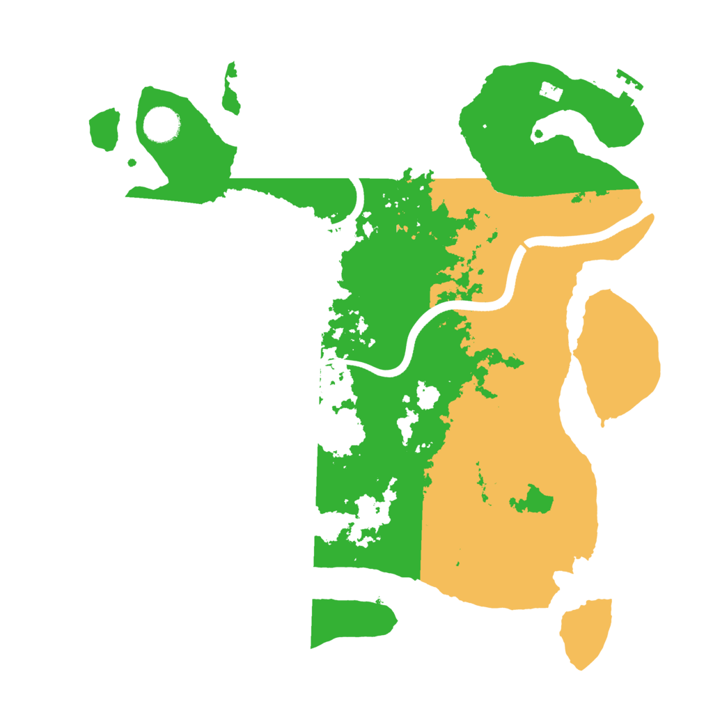 Biome Rust Map: Procedural Map, Size: 3500, Seed: 247840861