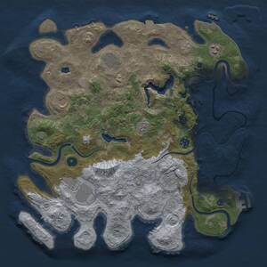 Thumbnail Rust Map: Procedural Map, Size: 4000, Seed: 815961486, 13 Monuments