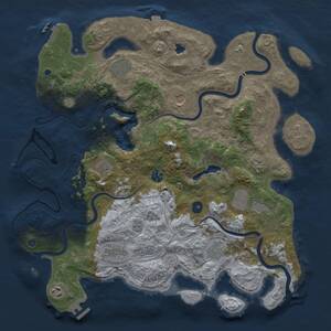 Thumbnail Rust Map: Procedural Map, Size: 4250, Seed: 295249131, 16 Monuments