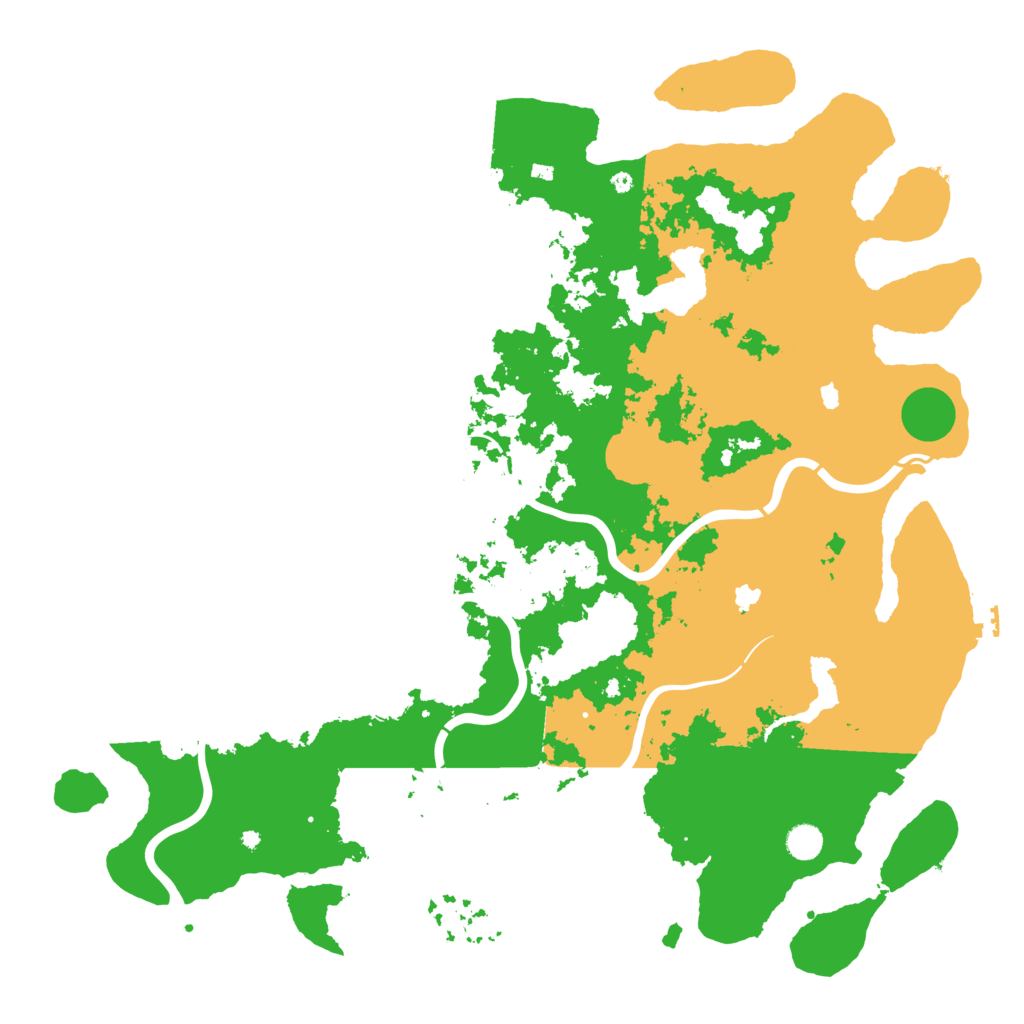 Biome Rust Map: Procedural Map, Size: 5000, Seed: 1899641842