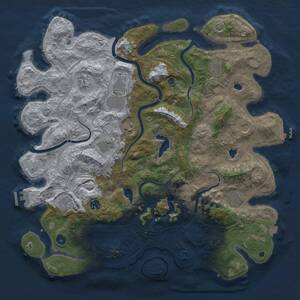 Thumbnail Rust Map: Procedural Map, Size: 4500, Seed: 20526, 16 Monuments