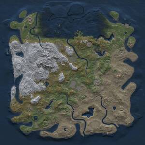 Thumbnail Rust Map: Procedural Map, Size: 5000, Seed: 85196126, 16 Monuments