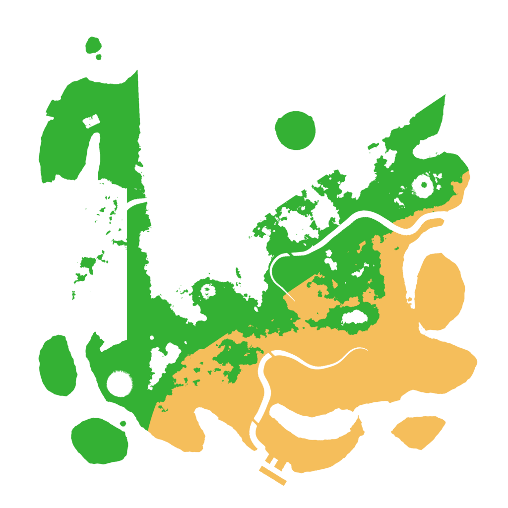 Biome Rust Map: Procedural Map, Size: 3500, Seed: 2083588353