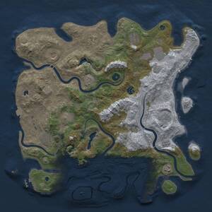 Thumbnail Rust Map: Procedural Map, Size: 4250, Seed: 717683102, 16 Monuments