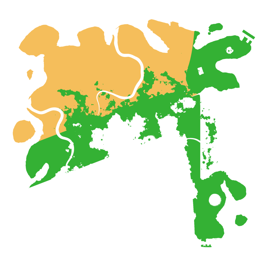 Biome Rust Map: Procedural Map, Size: 3900, Seed: 2002