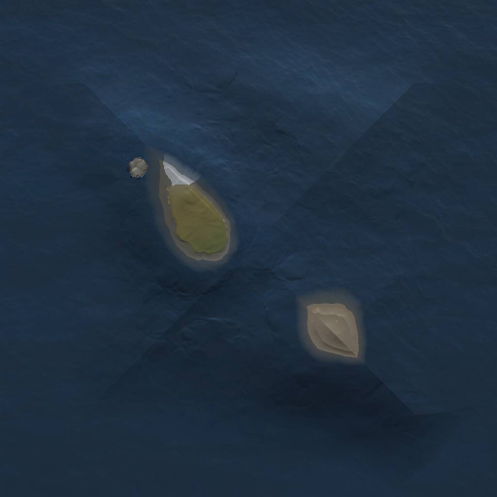 Rust Map: Procedural Map, Size: 1000, Seed: 500000, 1 Monuments