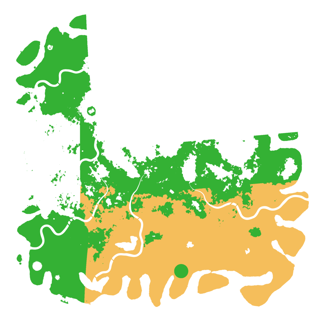 Biome Rust Map: Procedural Map, Size: 6000, Seed: 5373735