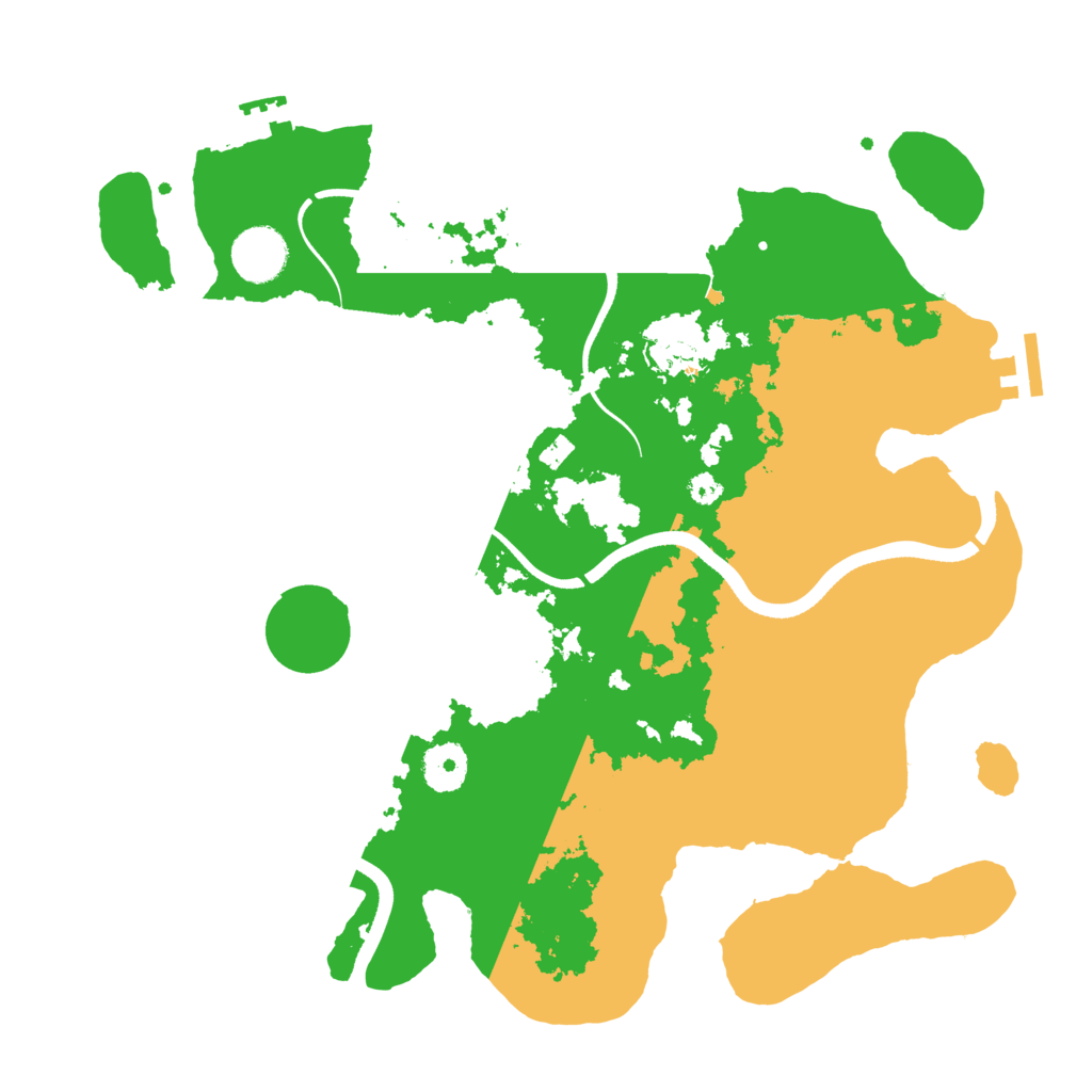 Biome Rust Map: Procedural Map, Size: 3500, Seed: 2102706491