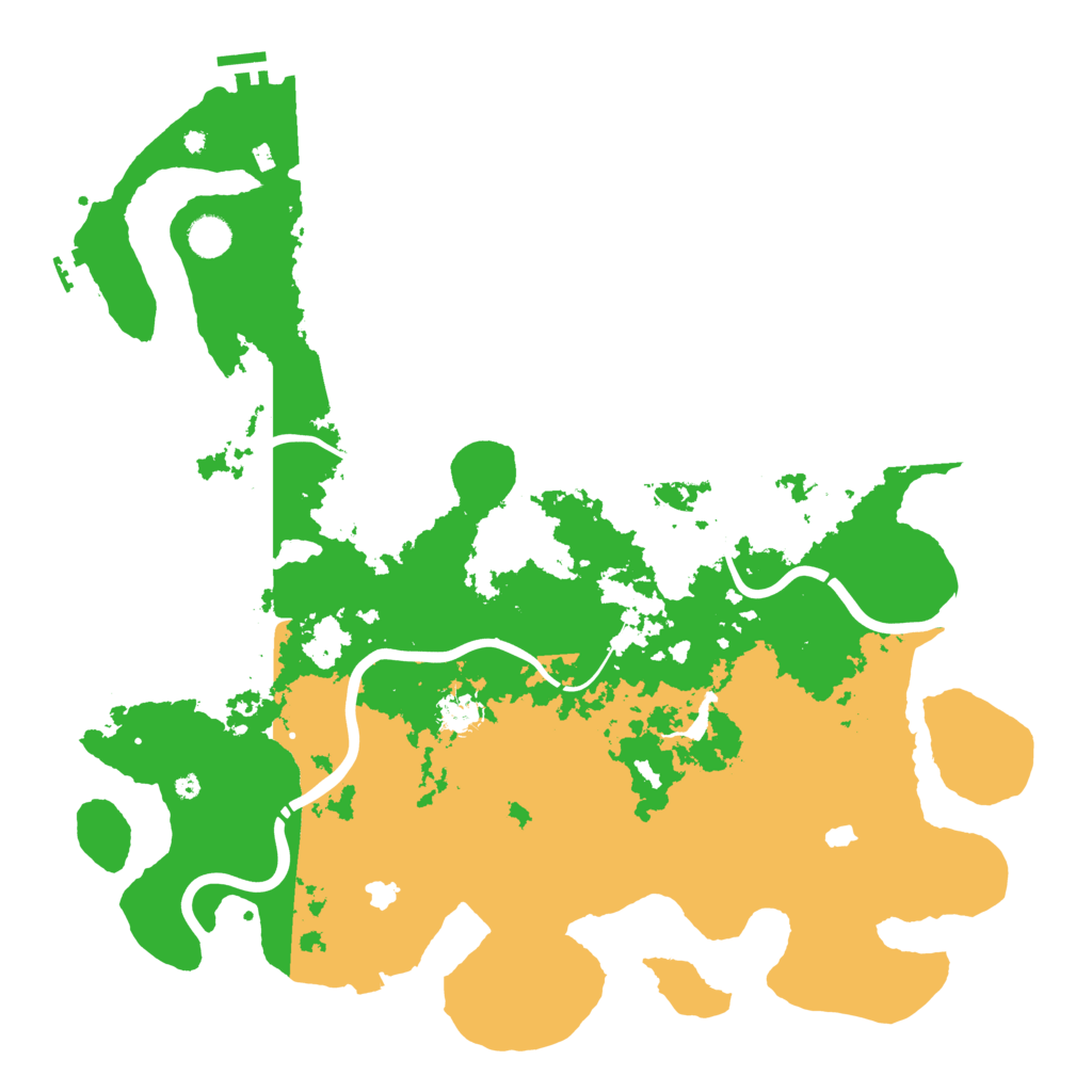 Biome Rust Map: Procedural Map, Size: 4500, Seed: 1665241458