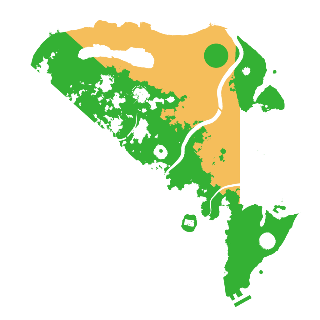 Biome Rust Map: Procedural Map, Size: 3500, Seed: 6459214
