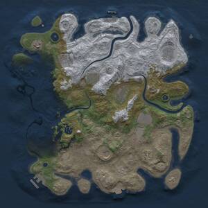 Thumbnail Rust Map: Procedural Map, Size: 3800, Seed: 50226, 16 Monuments