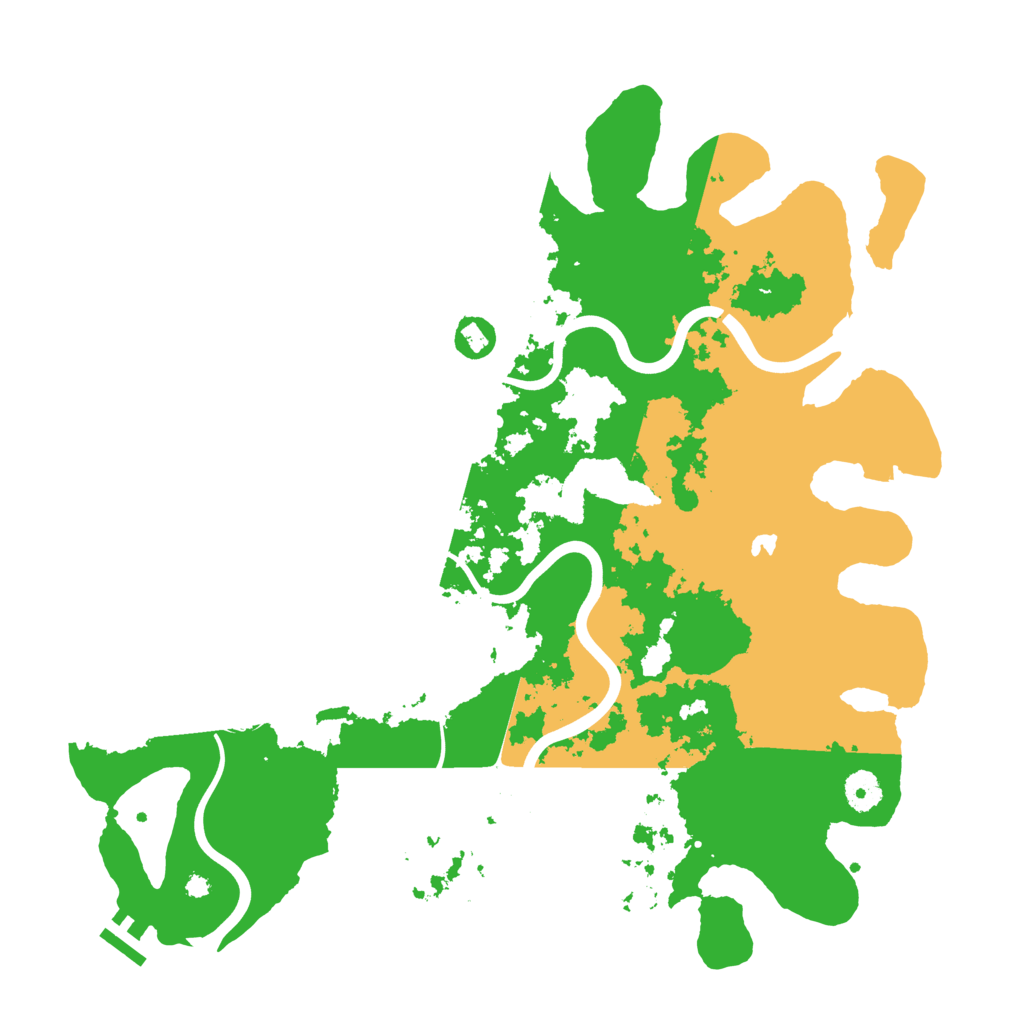 Biome Rust Map: Procedural Map, Size: 4000, Seed: 31278598