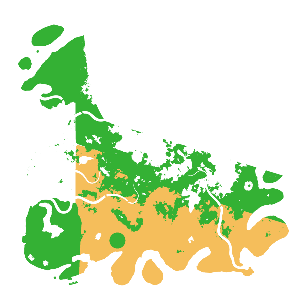 Biome Rust Map: Procedural Map, Size: 5000, Seed: 20086