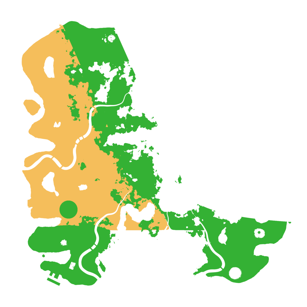 Biome Rust Map: Procedural Map, Size: 4500, Seed: 1435893041