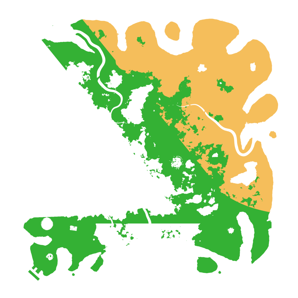 Biome Rust Map: Procedural Map, Size: 4500, Seed: 569611830