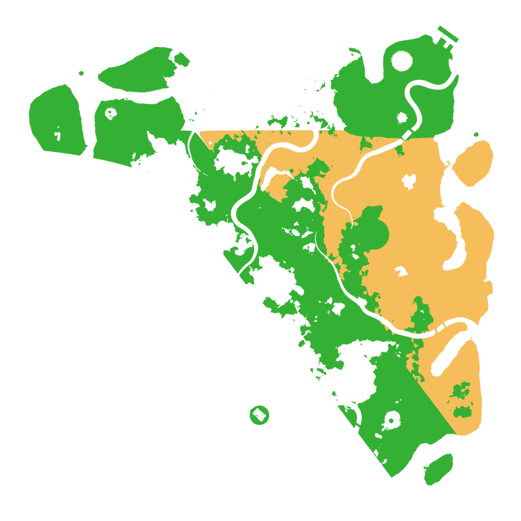 Biome Rust Map: Procedural Map, Size: 4500, Seed: 32539