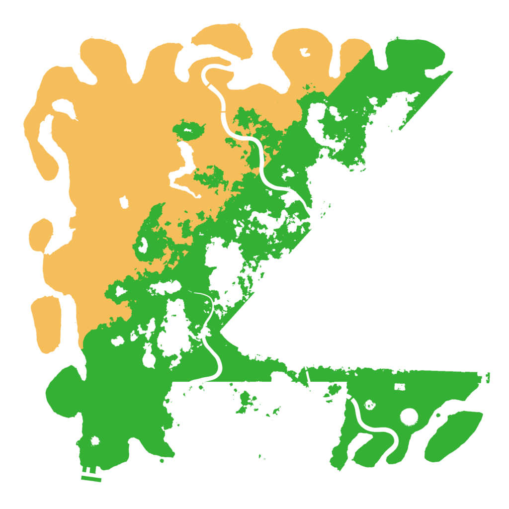 Biome Rust Map: Procedural Map, Size: 5111, Seed: 381083188