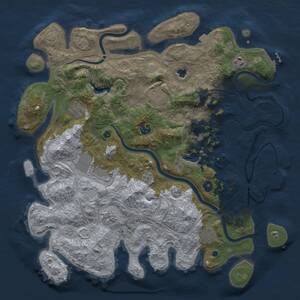 Thumbnail Rust Map: Procedural Map, Size: 4250, Seed: 11506798, 14 Monuments