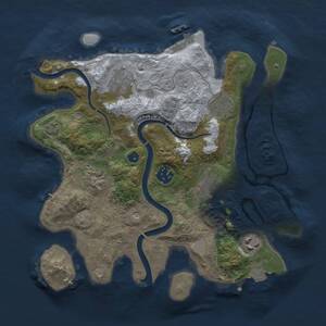 Thumbnail Rust Map: Procedural Map, Size: 3000, Seed: 56801, 12 Monuments