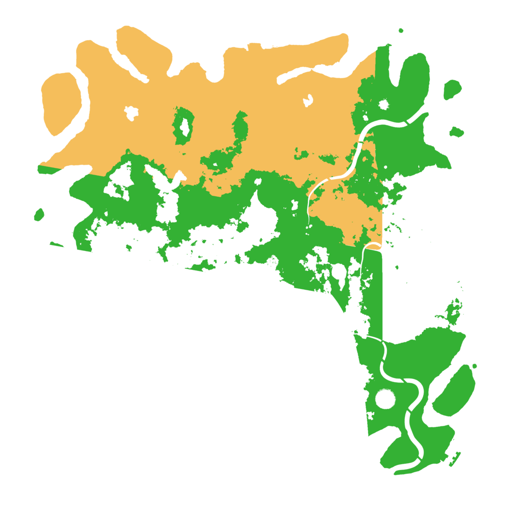Biome Rust Map: Procedural Map, Size: 4500, Seed: 100785980