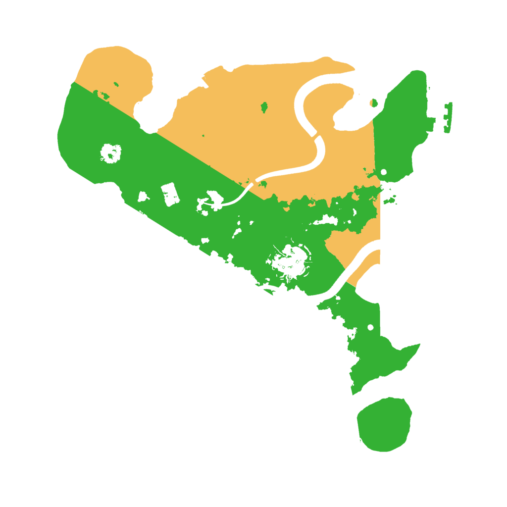 Biome Rust Map: Procedural Map, Size: 2500, Seed: 58169681