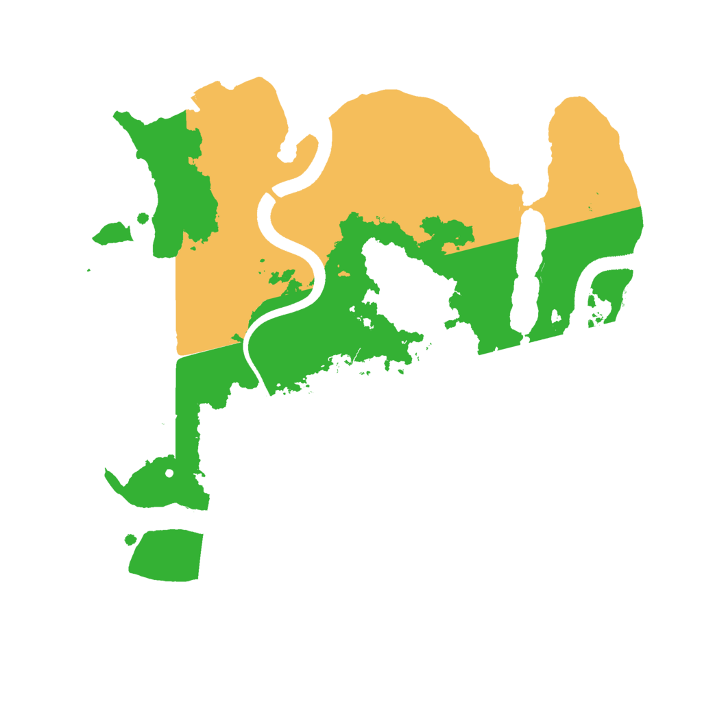 Biome Rust Map: Procedural Map, Size: 2500, Seed: 985443312