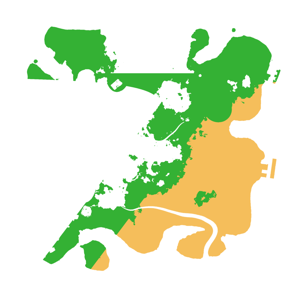 Biome Rust Map: Procedural Map, Size: 3000, Seed: 29945