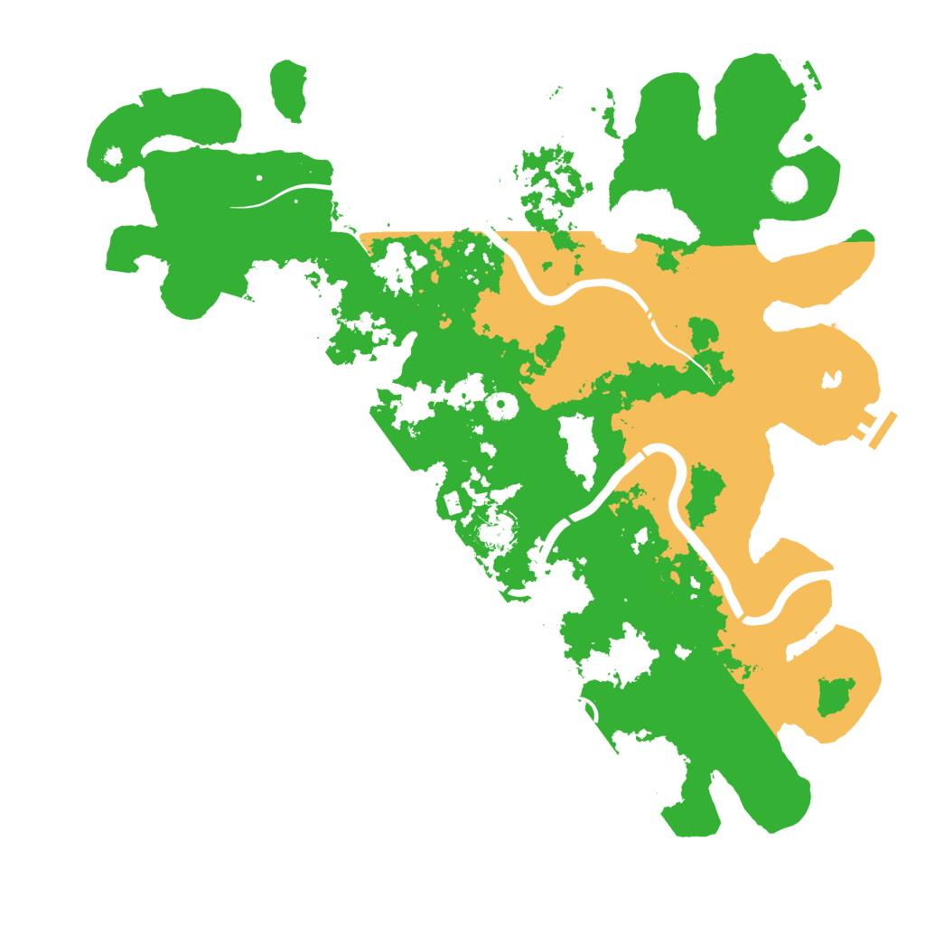 Biome Rust Map: Procedural Map, Size: 4500, Seed: 1136758295