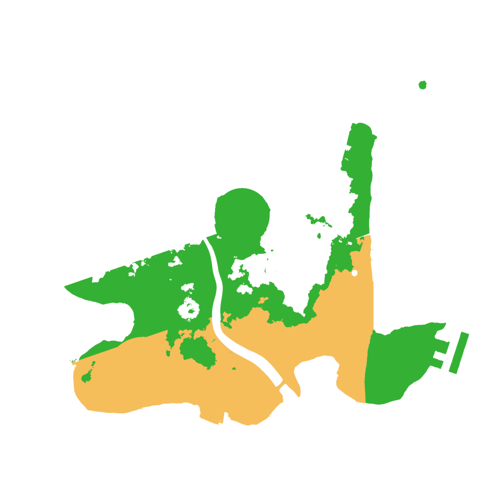 Biome Rust Map: Procedural Map, Size: 2400, Seed: 648252