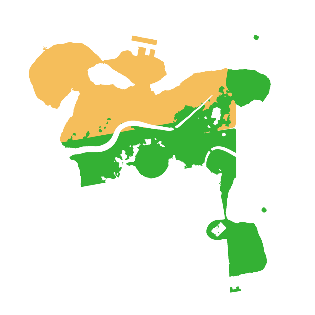 Biome Rust Map: Procedural Map, Size: 2500, Seed: 438052436