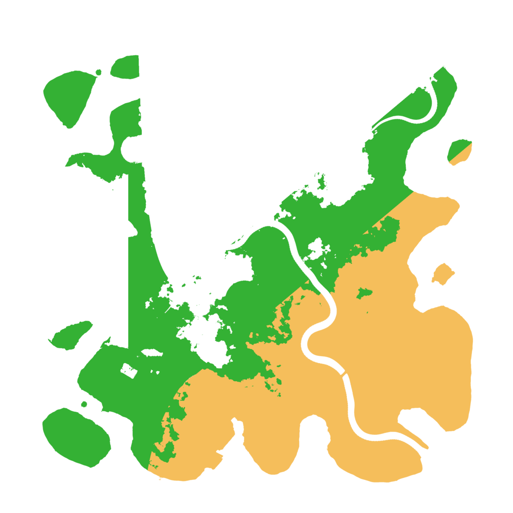 Biome Rust Map: Procedural Map, Size: 3500, Seed: 228886091