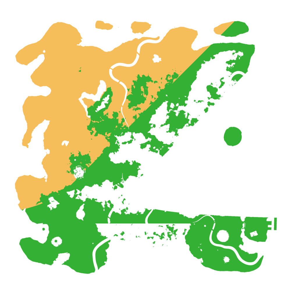 Biome Rust Map: Procedural Map, Size: 4500, Seed: 47062381